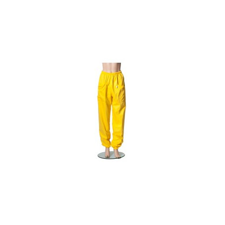 Pantalone da apicoltore in tela di cotone giallo