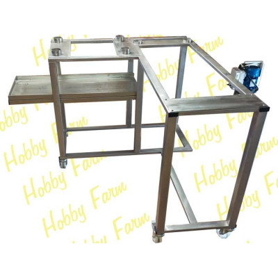 MACCHINA PULIZIA POLLINE: TAVOLO INOX