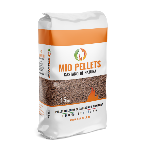 Pellet di cippato sacco da 15 kg