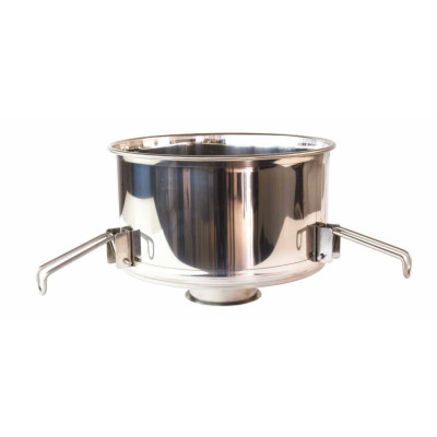 Filtro a tramoggia piccolo con sacco nylon, per maturatori 50-100 kg, inox