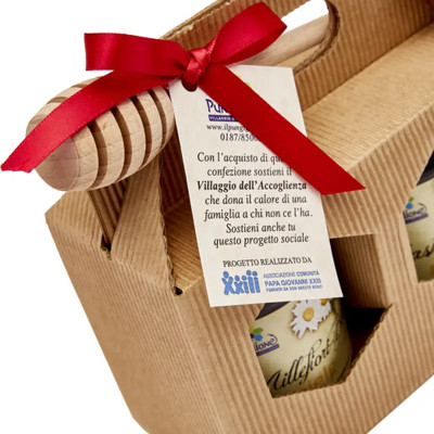 CONFEZIONE REGALO MIELE BIO&SOLIDAL 2X250 G CASTAGNO/MILLEFIORI