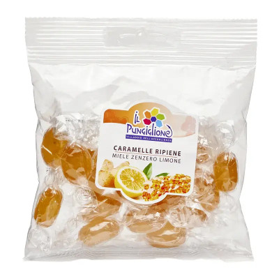 caramelle ripiene al miele zenzero e limone