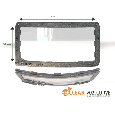 Beeclear V01 , schermo trasparente per maschere Apistiche Piane
