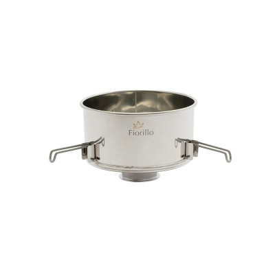 Filtro a tramoggia grande con sacco nylon, per maturatori 200-400 kg, inox