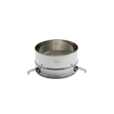 Filtro doppio piccolo con sacco nylon e prefiltro, per 50-100 kg, inox