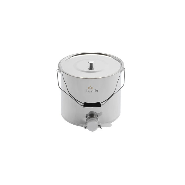 Secchiello inox con rubinetto da 40 mm
