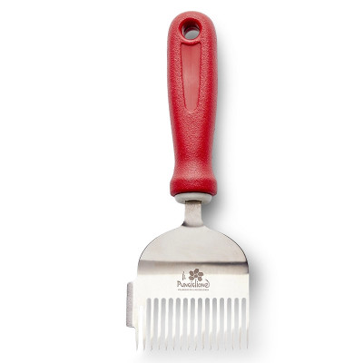 FORCHETTA “INOX PLUS” in acciaio inox con raschietto e manico ergonomico.