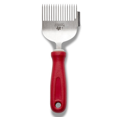 FORCHETTA “INOX PLUS” in acciaio inox con raschietto e manico ergonomico.