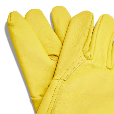 Guanti in pelle professionali con bordo elasticizzato