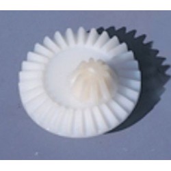 Coppia di ingranaggi conici, in plastica, ø corona 85 mm